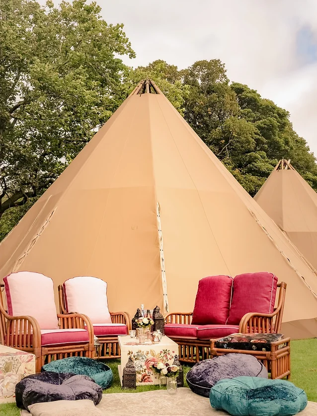 tipi wicker furniture outdoor boho weddi (1)